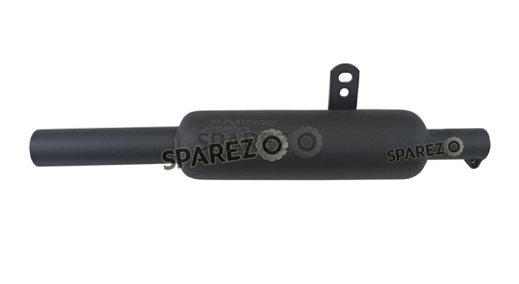 Royal Enfield New Classic Reborn 350 Indori Exhaust Muffler Silencer Black - SPAREZO